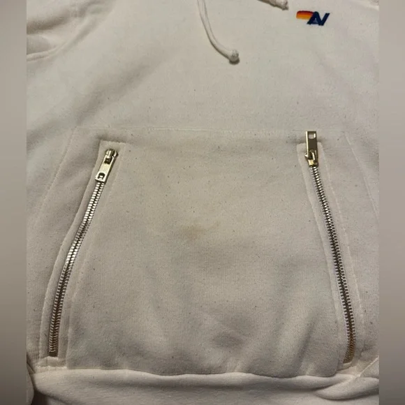 Aviator Nation Ninja hoodie XS vintage white - Picture 3 of 6